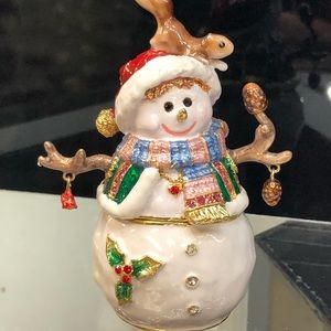 Snowman Trinket Box
